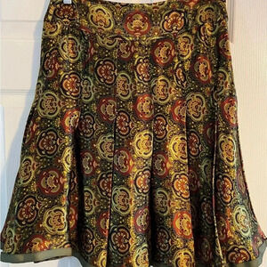 Citrine midi skirt